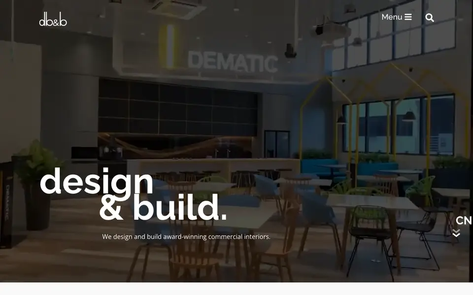 DB&B website homepage, 4 Oct 2026