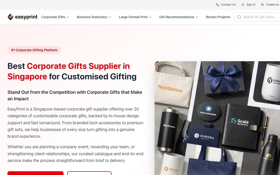 EasyPrint Singapore website homepage, 4 Oct 2026