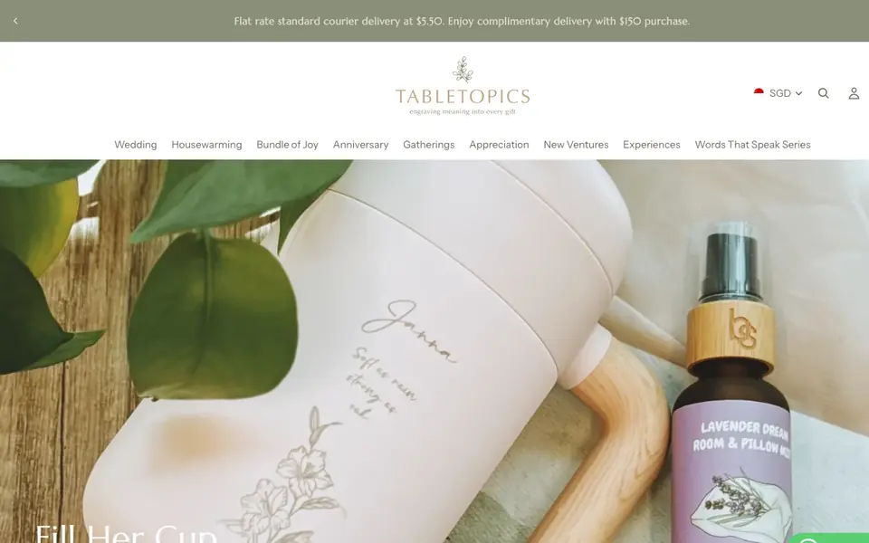 Tabletopics website homepage, 4 Oct 2026