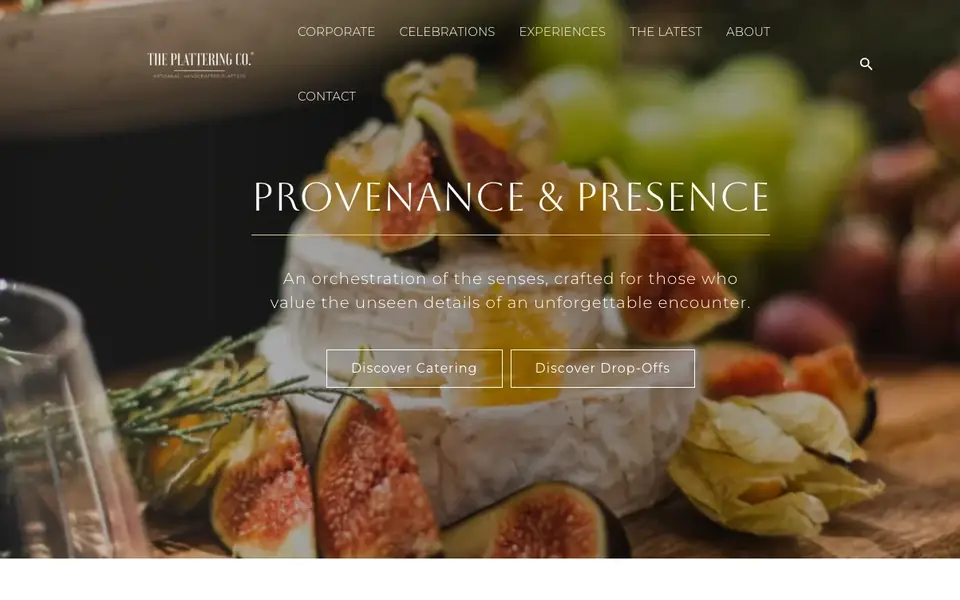 The Plattering Co. website homepage, 4 Oct 2026