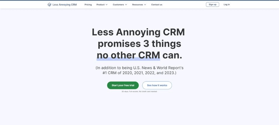 Less Annoying CRM