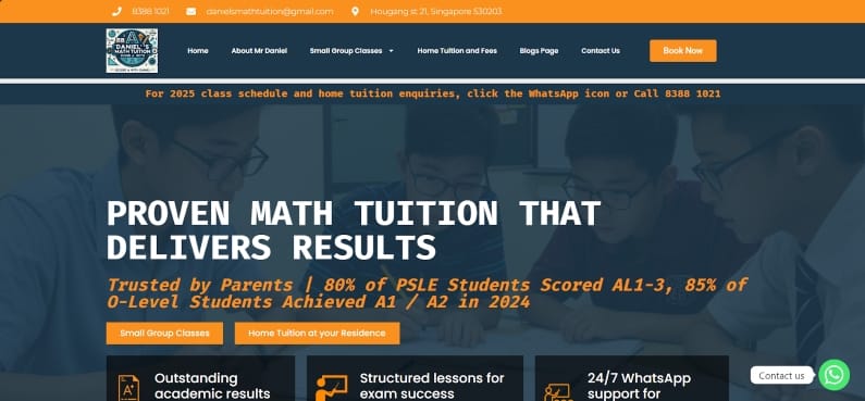 Daniel’s Math Tuition