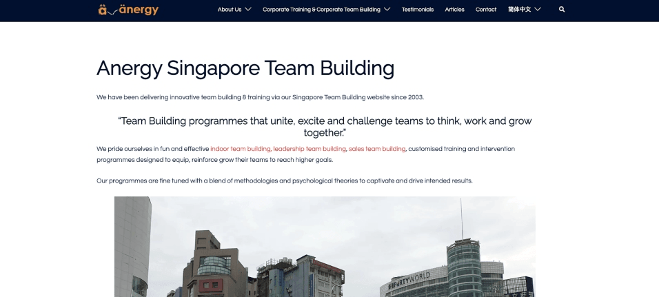Anergy Singapore Team Building